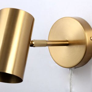 Aplique de pared interior orientable "Ben" con cable y enchufe - E27 (21)