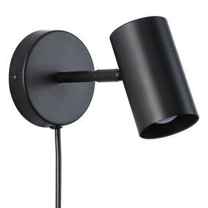 Aplique de pared interior orientable "Ben" con cable y enchufe - E27 (24)