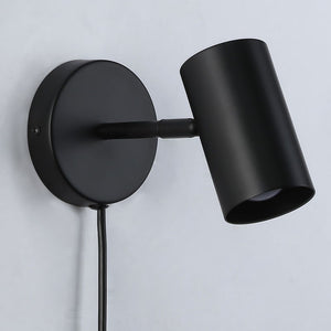 Aplique de pared interior orientable "Ben" con cable y enchufe - E27 (30)