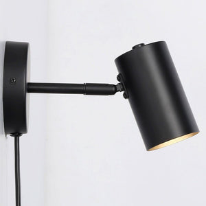 Aplique de pared interior orientable "Ben" con cable y enchufe - E27 - Barcelona Led-Decoración