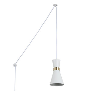 Lámpara colgante de metal con enchufe "Mir" - E27