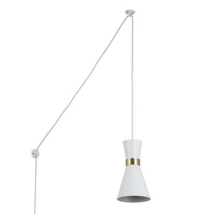 Lámpara colgante de metal con enchufe "Mir" - E27 - Barcelona Led-Decoración