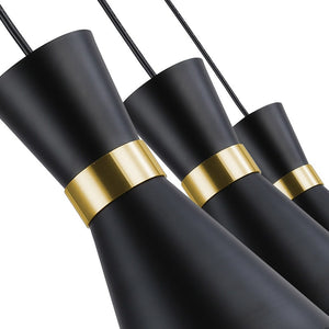 Lámpara colgante de metal con enchufe "Mir" - E27 (12)