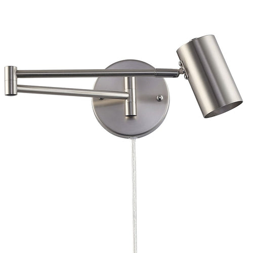 Extendable wall light with socket