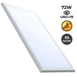 Panel LED slim de superficie 120X60cm - Driver PHILIPS - 72W - UGR19 - Con KIT de montaje - Barcelona Led-