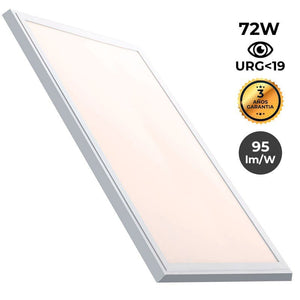 Panel LED slim de superficie 120X60cm - Driver PHILIPS - 72W - UGR19 - Con KIT de montaje - Barcelona Led-