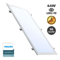 Slim recessed LED panel 120X30 cm - Driver Philips - 44W - UGR19 - With mounting KIT 4