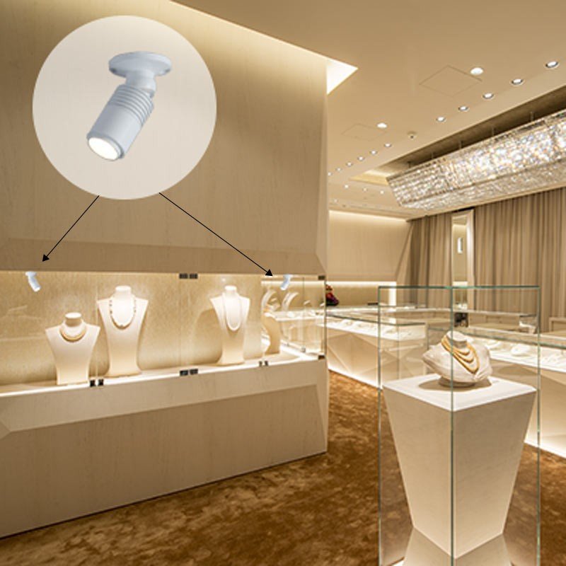 Aplique de techo con zoom - Orientable - 2700K - 3W - Barcelona Led-Decoración