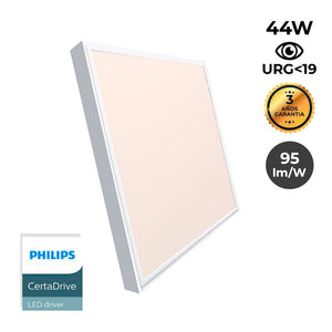 Panel LED de superficie slim 60X60 cm - Driver PHILIPS - 44W - UGR19 - con KIT de montaje (12)