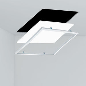 Panel LED empotrable 60X60 cm - Driver OSRAM - 40W - UGR18 - CRI90 - Con KIT de montaje (2)