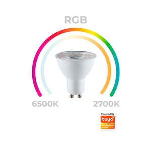 Bombilla inteligente LED WIFI GU10 - RGBW + CCT - 5W (5)