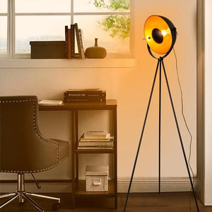 Lámpara de pie vintage con trípode "Galilen" + Bombilla RGBW + CCT WiFi - 9W - Barcelona Led-Decoración