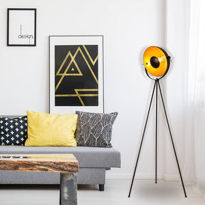 Lámpara de pie vintage con trípode "Galilen" + Bombilla RGBW + CCT WiFi - 9W - Barcelona Led-Decoración