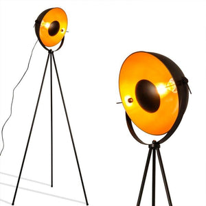 Lámpara de pie vintage con trípode "Galilen" + Bombilla RGBW + CCT WiFi - 9W - Barcelona Led-Decoración