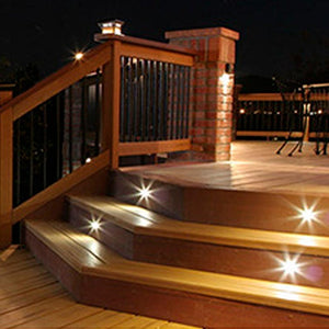 Kit 6 focos LED empotrables en suelo 0,3W 12V-DC IP67 (13)