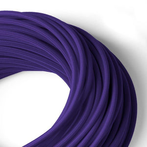 Cable eléctrico redondo revestido de algodón Violeta - Barcelona Led-Material eléctrico