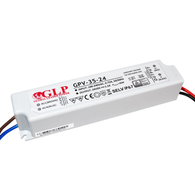 Fuente de alimentación estanca 24V DC - 35W - IP67 - GLP