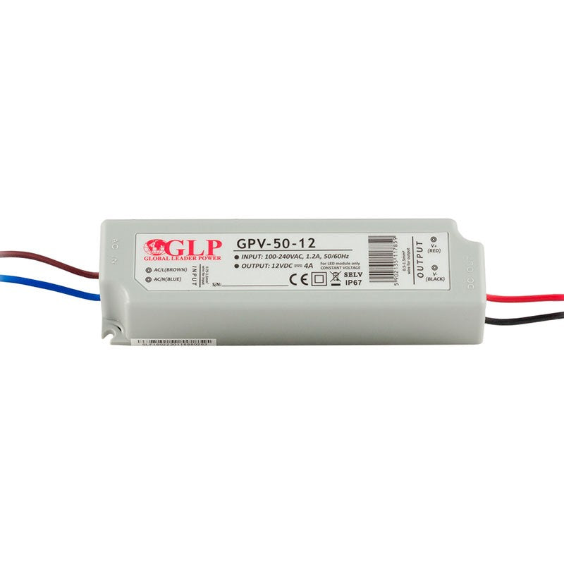 Fuente de alimentación estanca 50W 12V IP67 - GLP
