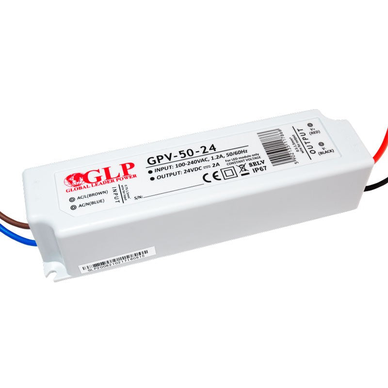 Fuente de alimentación estanca 24V DC - 50W - IP67 - GLP