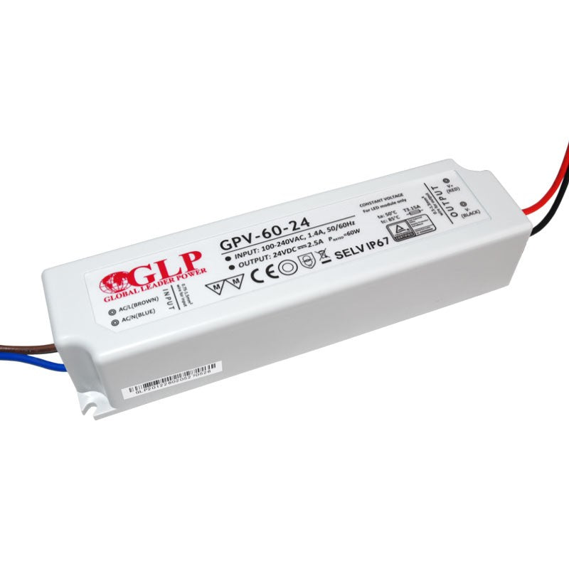 Fuente de alimentación estanca 24V DC - 60W - IP67 - GLP