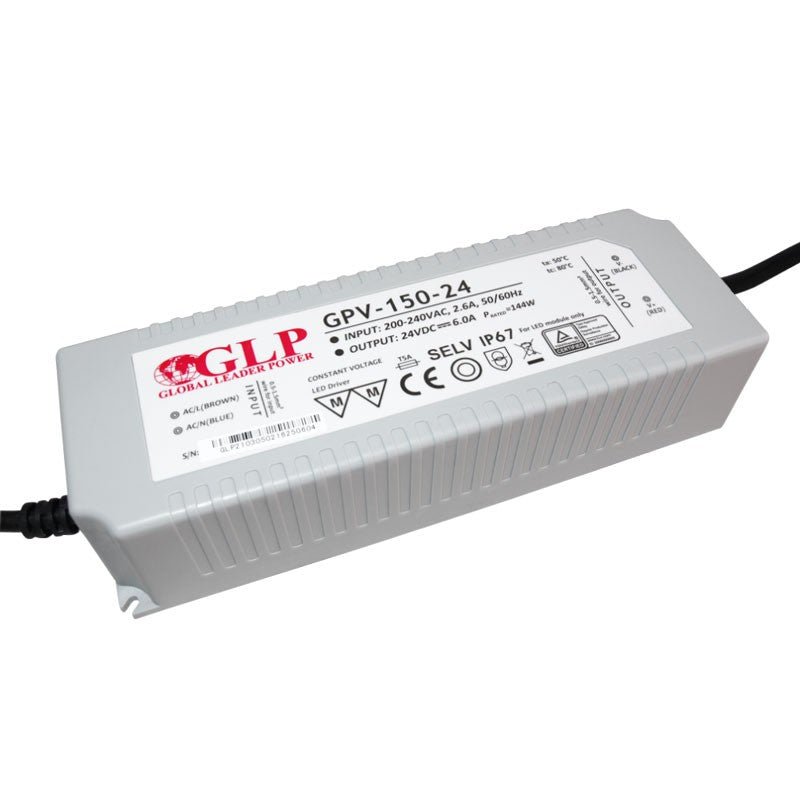 Fuente de alimentación estanca 24V DC - 150W - IP67 - GLP - Barcelona Led-Material eléctrico