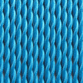 Pleciony kabel pokryty tkaniną z efektem jedwabiu w kolorze niebieskim 3