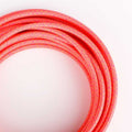 Cable Eléctrico Redondo recubierto en tejido efecto Seda Color Rosa y Amarillo 3