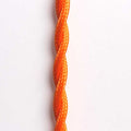 Braided Cable Coated in Silk Effect Fabric Orange Color 5