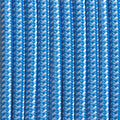 Rundes elektrisches Kabel mit Seideneffektgewebe in den Farben Blau und Weiß 5