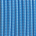 Cabo eléctrico branco e azul revestido em seda 5