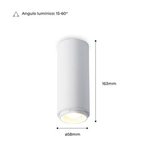 Aplique de techo LED 8W - Ángulo lumínico ajustable - 2800K - Barcelona Led-Decoración