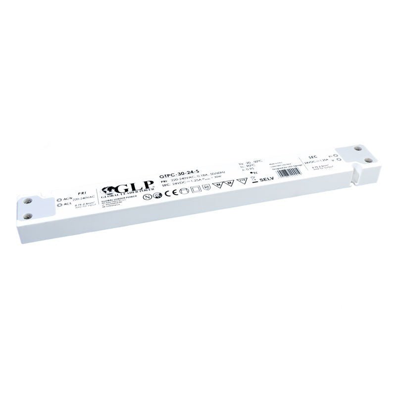 Fuente de alimentación Slim 30W 24V - GLP - Barcelona Led-Material eléctrico