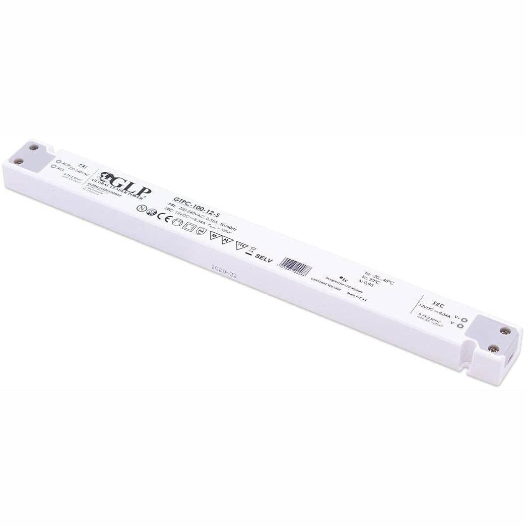 Fuente de alimentación Slim 100W 12V - GLP - Barcelona Led-Material eléctrico