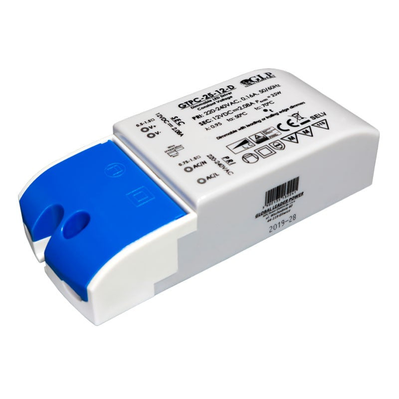 Fuente de alimentación regulable Triac LED de 25W 12V - GLP