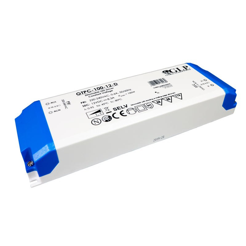Fuente de alimentación regulable Triac LED de 100W 12V - GLP