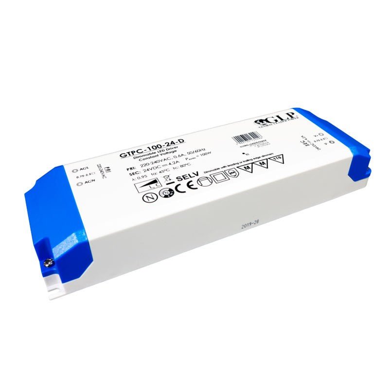 Fuente de alimentación regulable Triac LED de 100W 24V - GLP - Barcelona Led-Material eléctrico