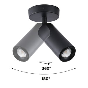 Aplique de techo LED orientable 8W - Ángulo ajustable - 2800K (19)