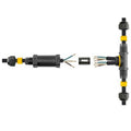 IP68 Waterdichte Meervoudige Splice Connector 0,5 - 4,0mm² 0,5 - 4,0mm² Waterdichte Meervoudige Connector 5