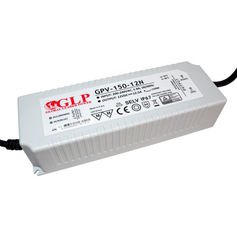 Fuente de alimentación estanca 150W 12V IP67- GLP - Barcelona Led-Material eléctrico