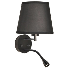 Aplique de pared "PAIR" E27 con foco LED de lectura 3W (27)