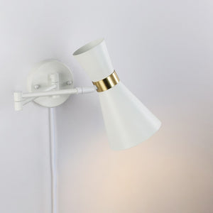 Aplique de pared con brazo articulado y enchufe "SILVA" (2)