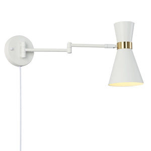 Aplique de pared con brazo articulado y enchufe "SILVA" - Barcelona Led-Decoración
