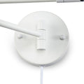 Plug-in swing arm wall sconce