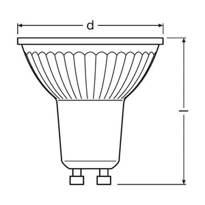 Bombilla LED VALUE PAR16 50 GU10 36º 4,3W 6500K (6)