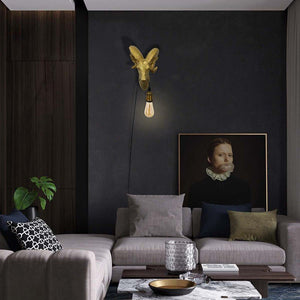Aplique de pared Muflón Dorado "Capris" E27 - Barcelona Led-Decoración