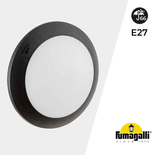 Plafón de exterior estanco de pared o techo FUMAGALLI BERTA E27 IP66