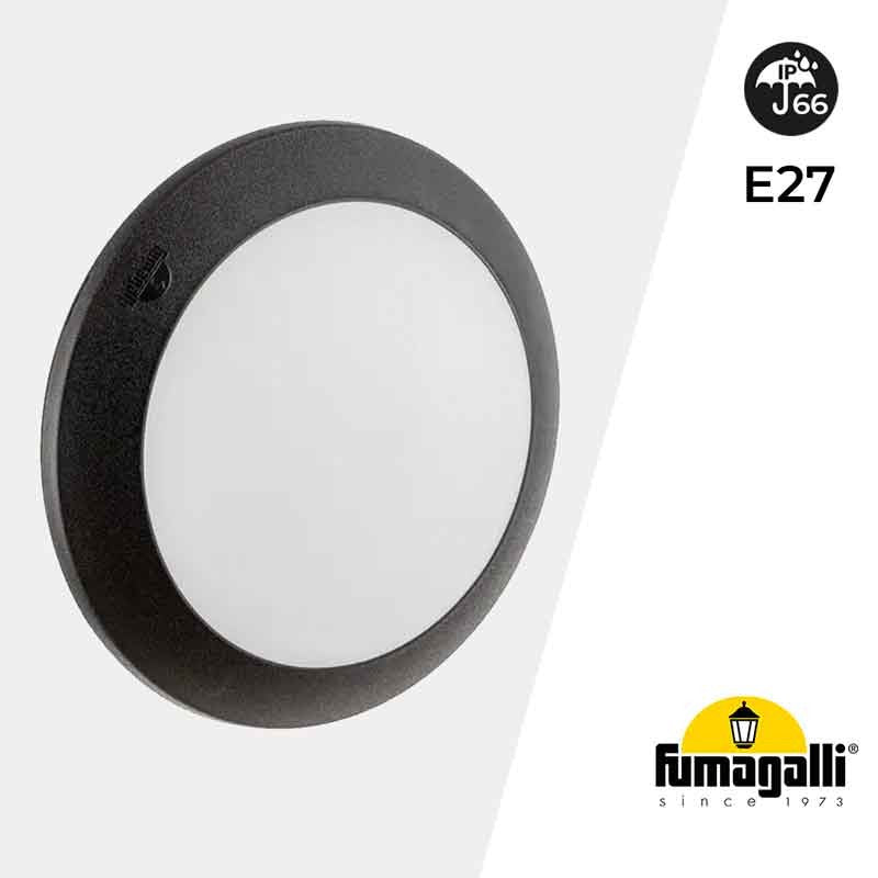 Plafón de exterior estanco de pared o techo FUMAGALLI BERTA E27 IP66
