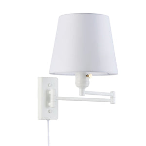 Aplique de pared con brazo articulado y enchufe "Clark" - E27 - Barcelona Led-Decoración