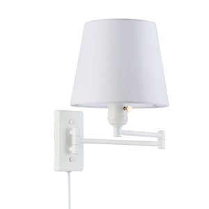 Aplique de pared con brazo articulado y enchufe "Clark" - E27 (8)