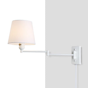 Aplique de pared con brazo articulado y enchufe "Clark" - E27 - Barcelona Led-Decoración
